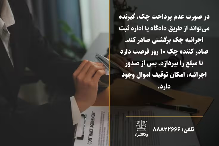 چک برگشتی چکار باید کرد راهکارهای قانونی